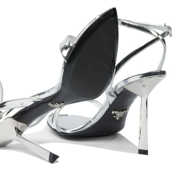 Prada Leather Sandals 100 Mm IT 38 Women - Picture 5 of 5